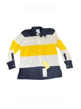 1990 Vintage Escada Sport Color-Block Button-Down Shirt Size Small